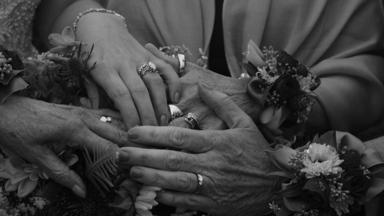 Generational hands with rings